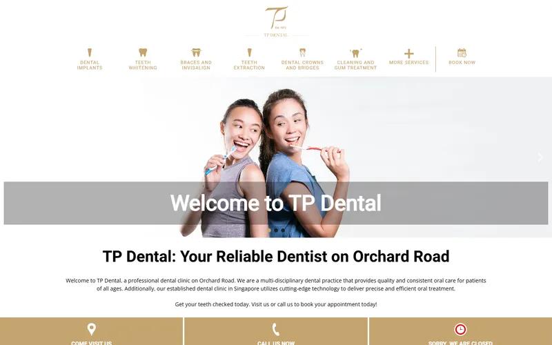 TP Dental homepage