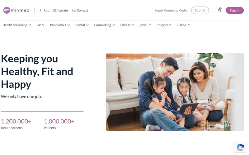Minmed homepage
