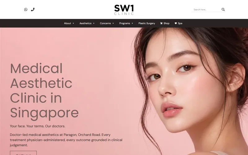SW1 Clinic homepage