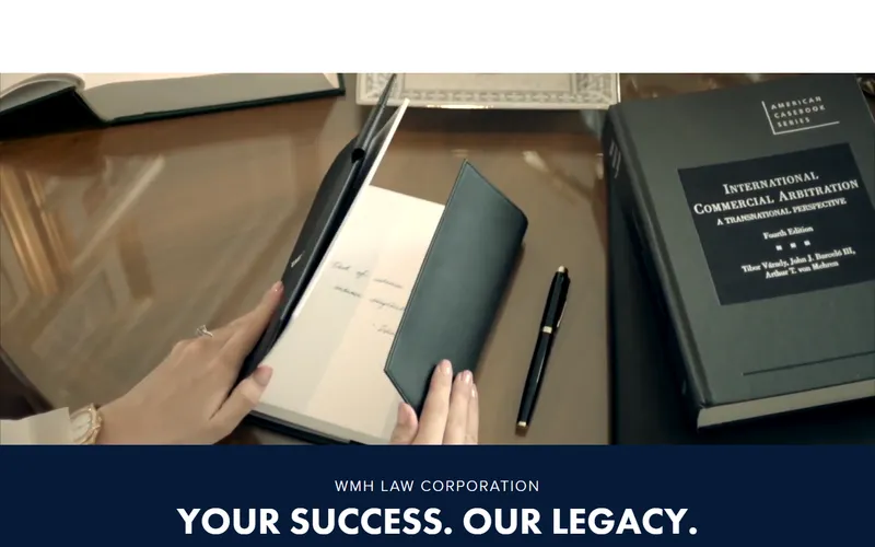 WMH Law Corporation homepage