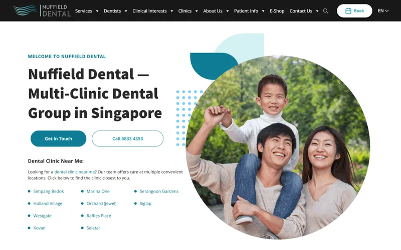 Nuffield Dental homepage