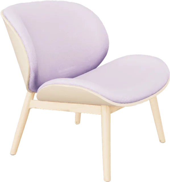 The lounge chair from the showroom world