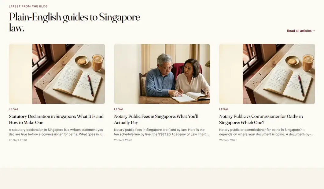 The new site: Plain-English guides, on the homepage