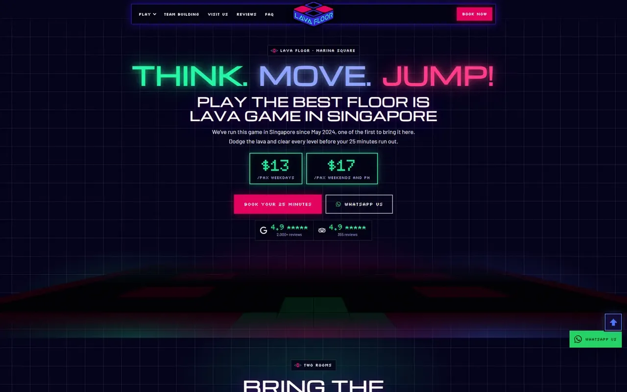 The new site: The first screen on desktop